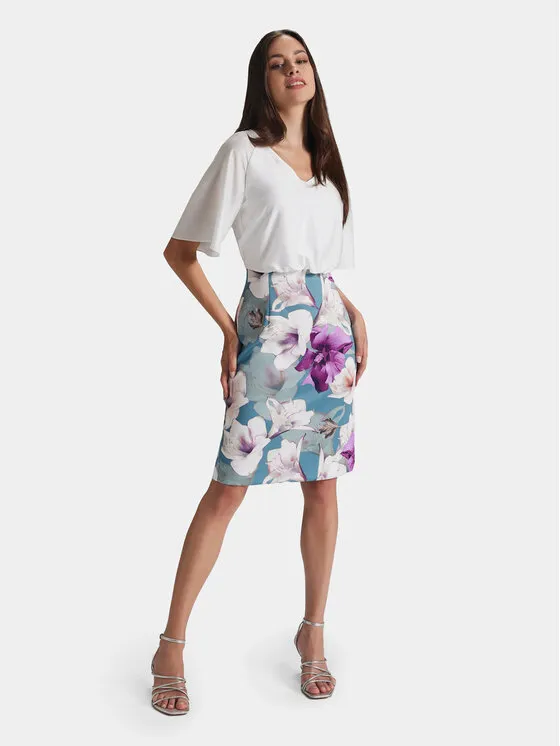 Coctailkleid · Bunt · Mini