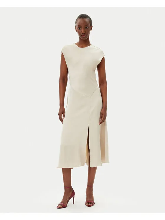 Coctailkleid · Écru · Midi