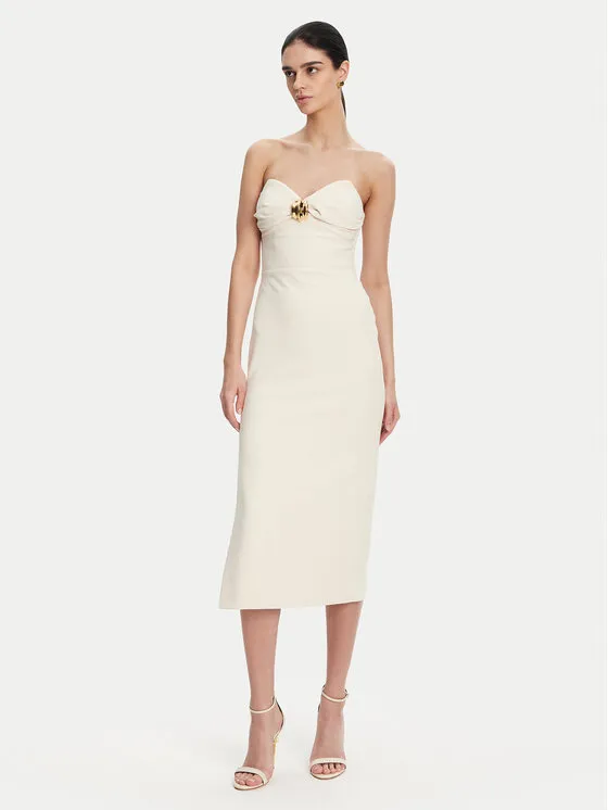 Coctailkleid · Écru · Midi