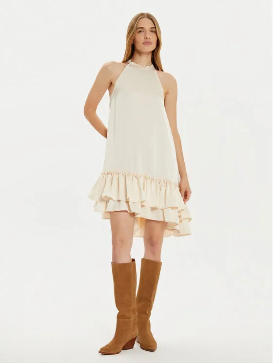 Coctailkleid · Écru · Mini