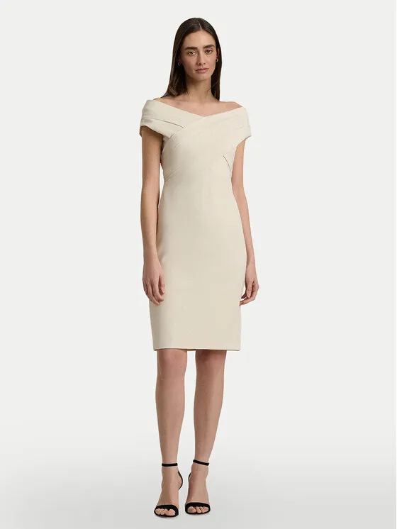 Coctailkleid · Écru · Mini