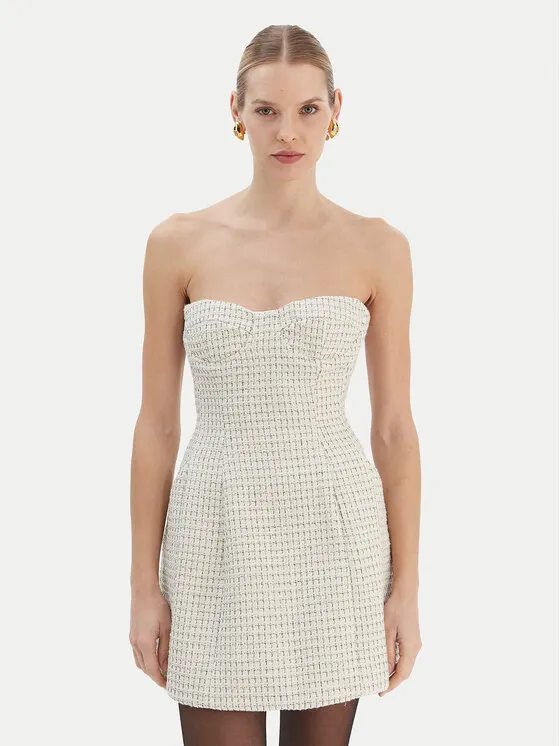 Coctailkleid · Écru · Mini