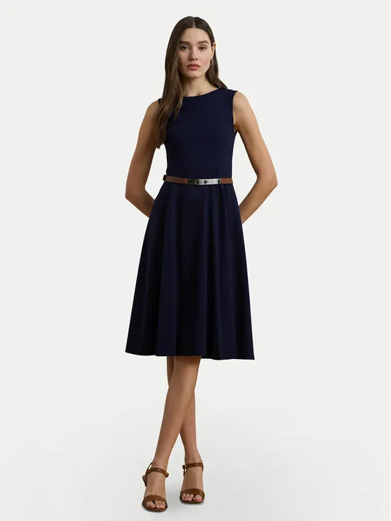 Coctailkleid · Dunkelblau · Midi