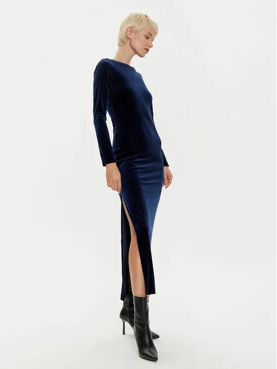 Coctailkleid · Dunkelblau · Midi