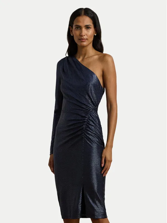 Coctailkleid · Dunkelblau · Midi