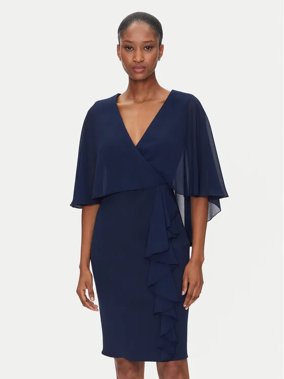 Coctailkleid · Dunkelblau · Midi