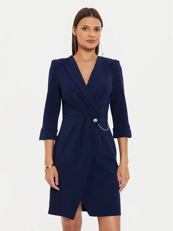 Coctailkleid · Dunkelblau · Mini