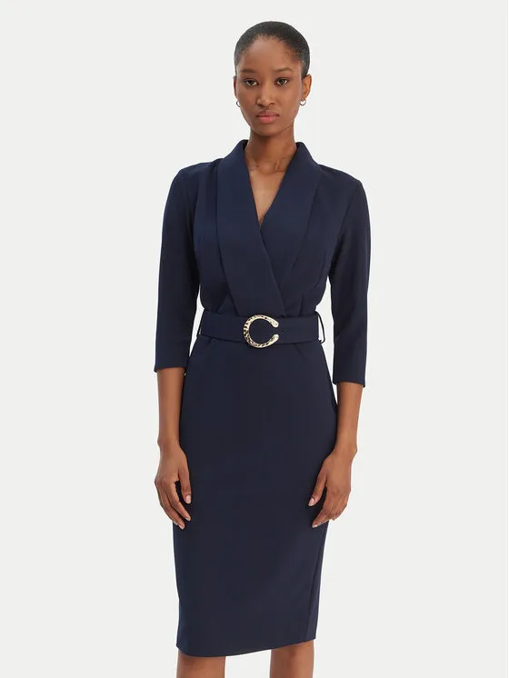 Coctailkleid · Dunkelblau · Mini