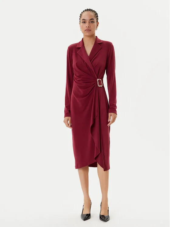 Coctailkleid · Dunkelrot · Midi