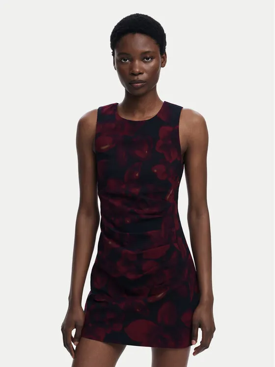 Coctailkleid · Dunkelrot · Mini