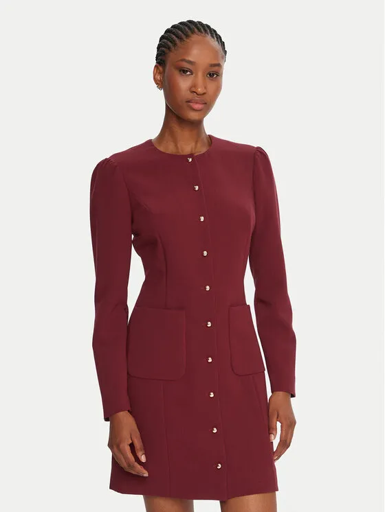 Coctailkleid · Dunkelrot · Mini