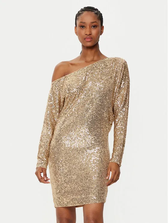 Coctailkleid · Goldfarben · Mini