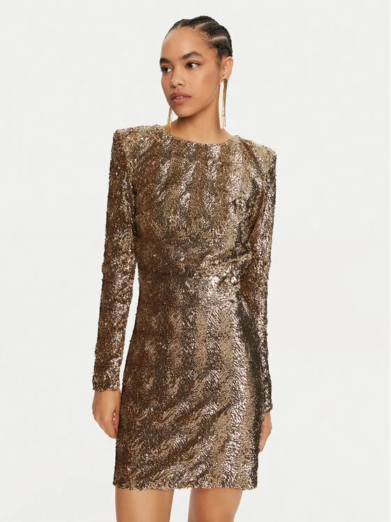 Coctailkleid · Goldfarben · Mini