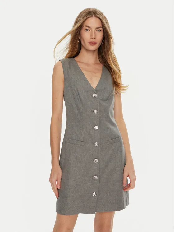 Coctailkleid · Grau · Mini