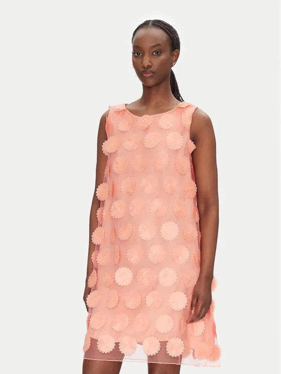 Coctailkleid · Korallenfarben · Mini