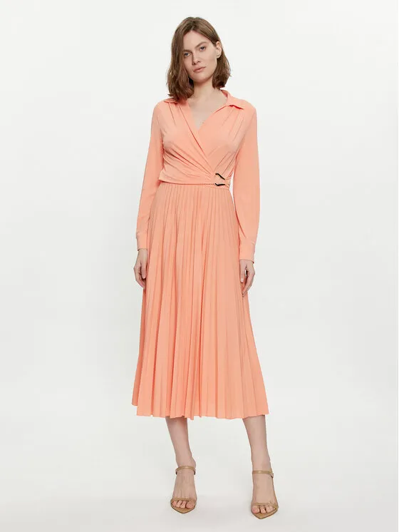 Coctailkleid · Orange · Midi