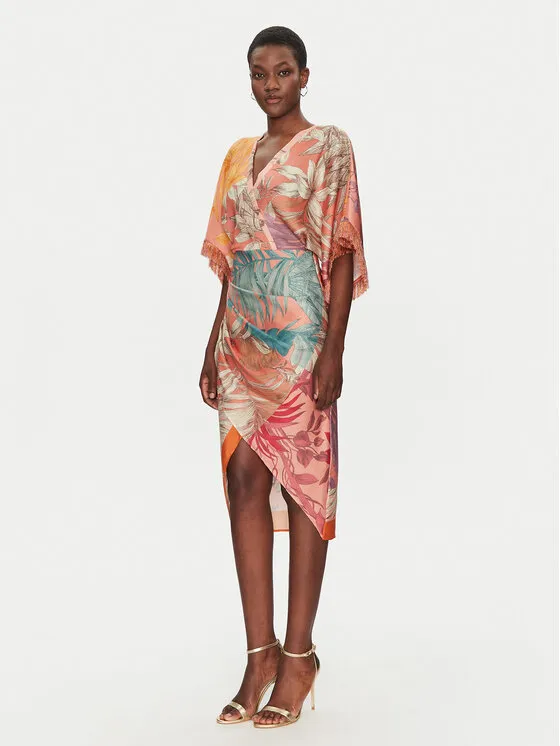 Coctailkleid · Orange · Midi