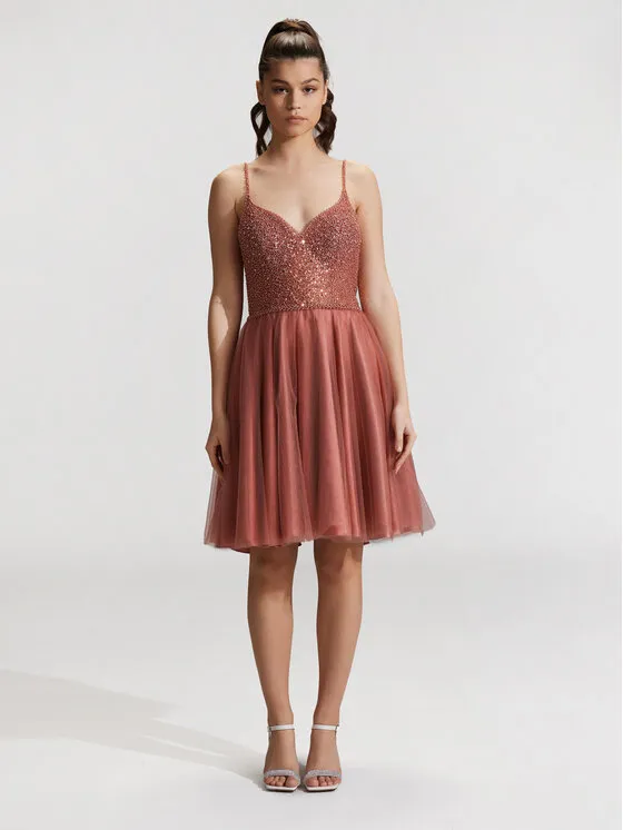 Coctailkleid · Orange · Mini