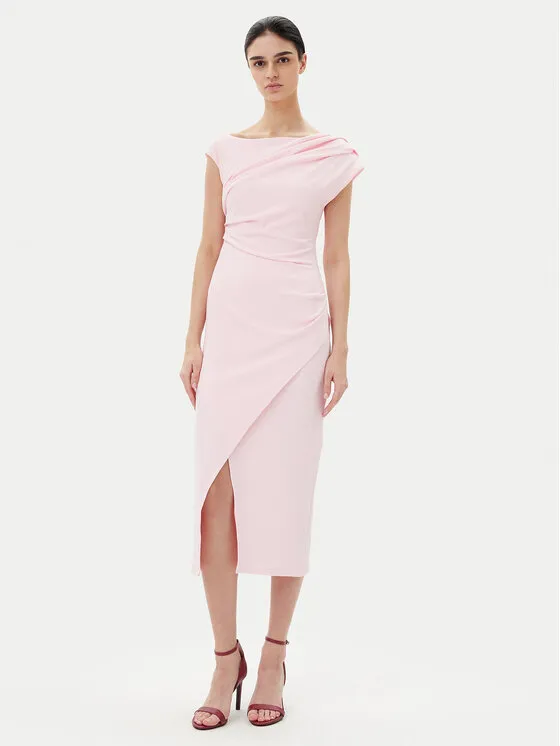 Coctailkleid · Rosa · Midi