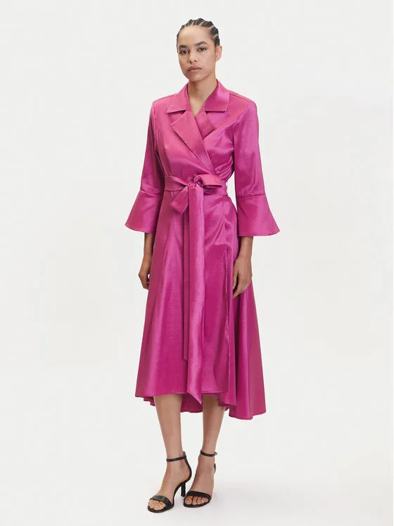 Coctailkleid · Rosa · Midi