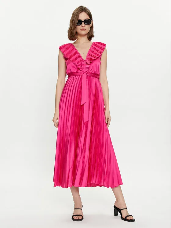 Coctailkleid · Rosa · Midi