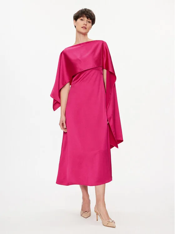 Coctailkleid · Rosa · Midi
