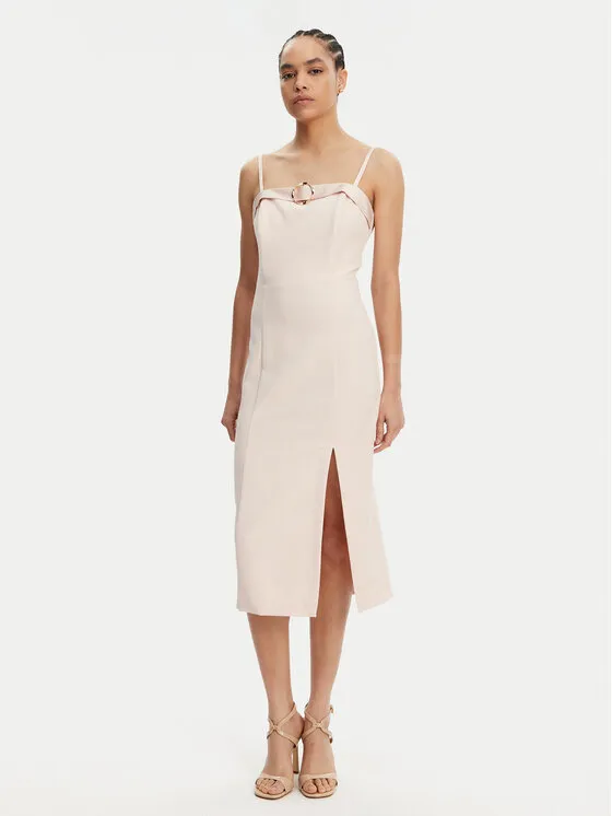 Coctailkleid · Rosa · Midi