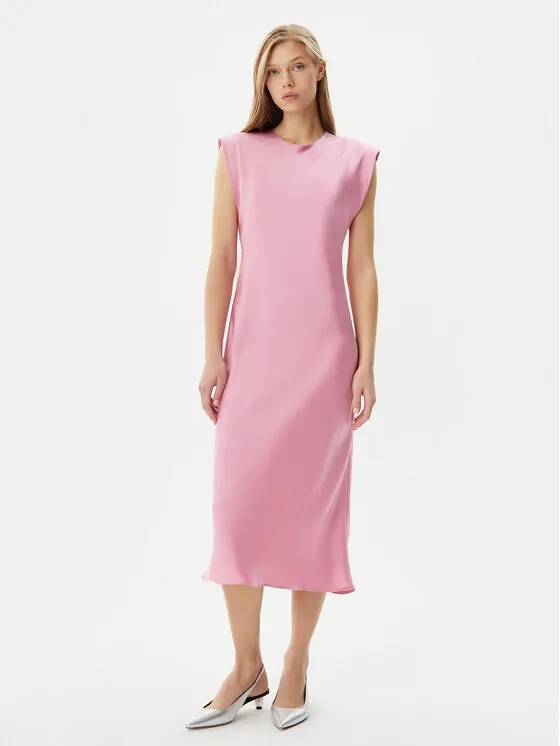 Coctailkleid · Rosa · Midi