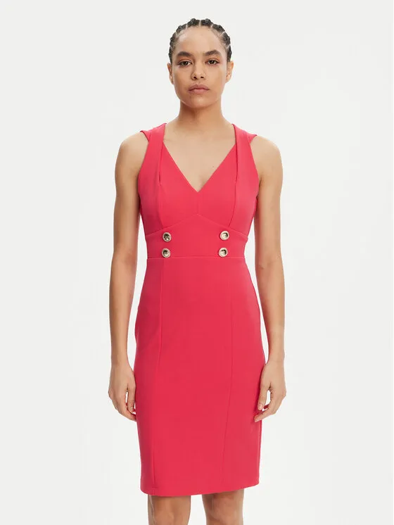 Coctailkleid · Rosa · Midi