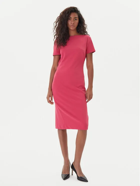 Coctailkleid · Rosa · Midi