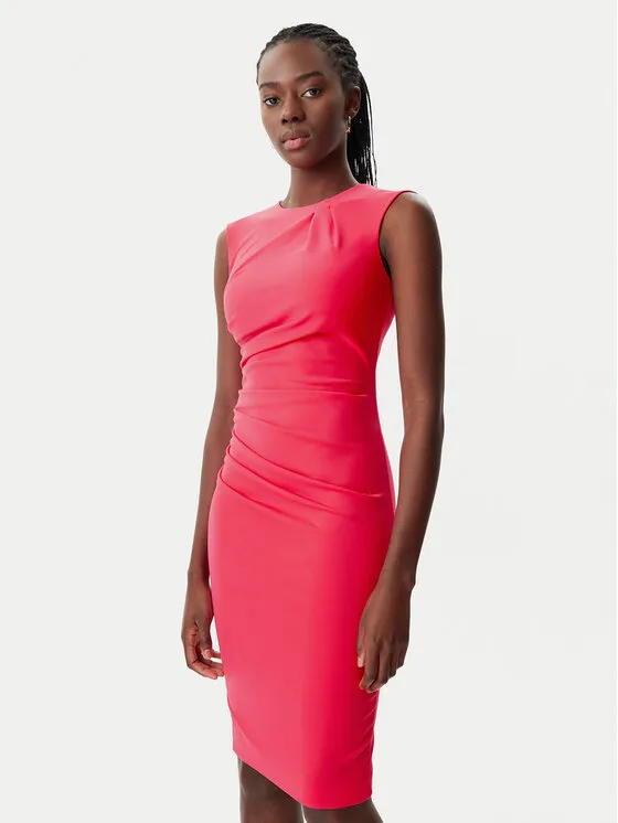 Coctailkleid · Rosa · Midi