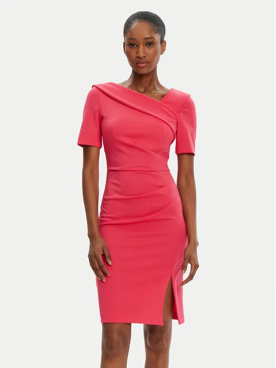 Coctailkleid · Rosa · Midi