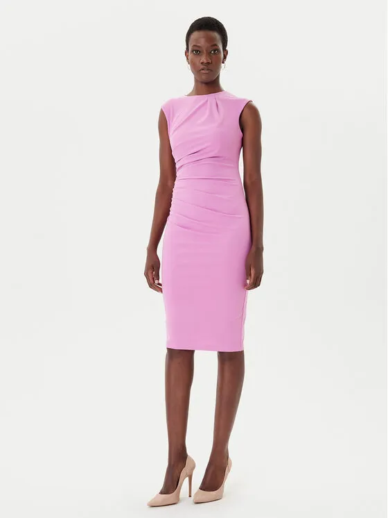 Coctailkleid · Rosa · Midi