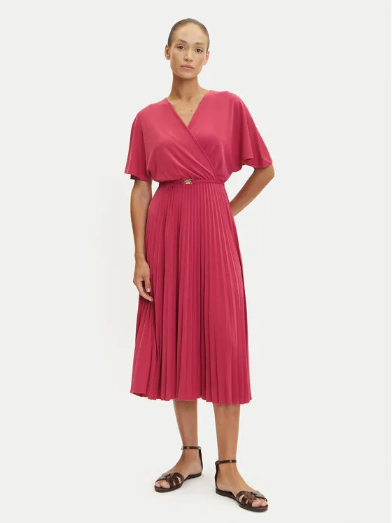 Coctailkleid · Rosa · Midi