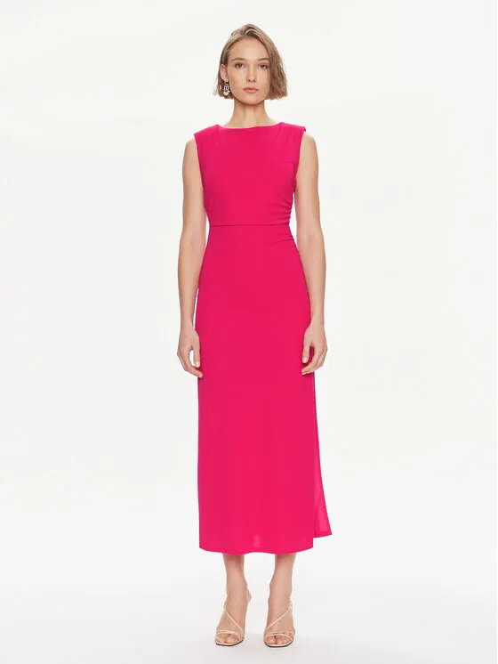 Coctailkleid · Rosa · Midi