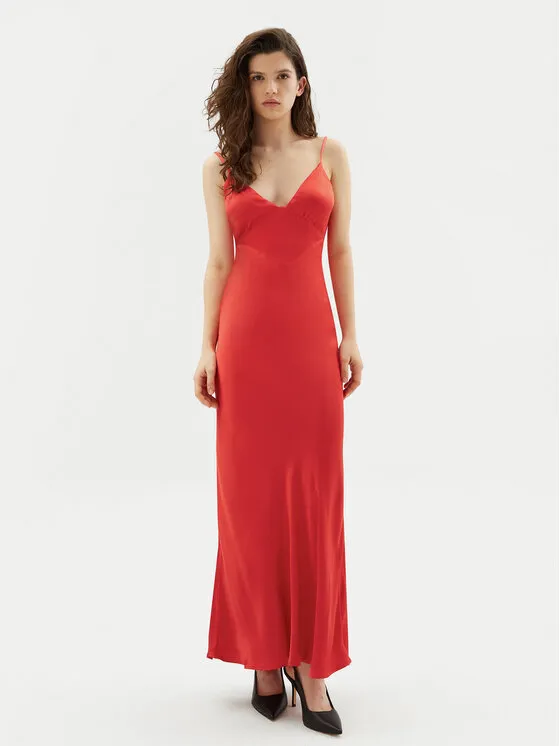 Coctailkleid · Rot · Maxi