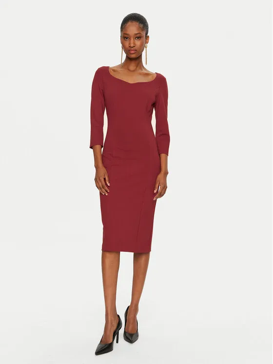 Coctailkleid · Rot · Midi