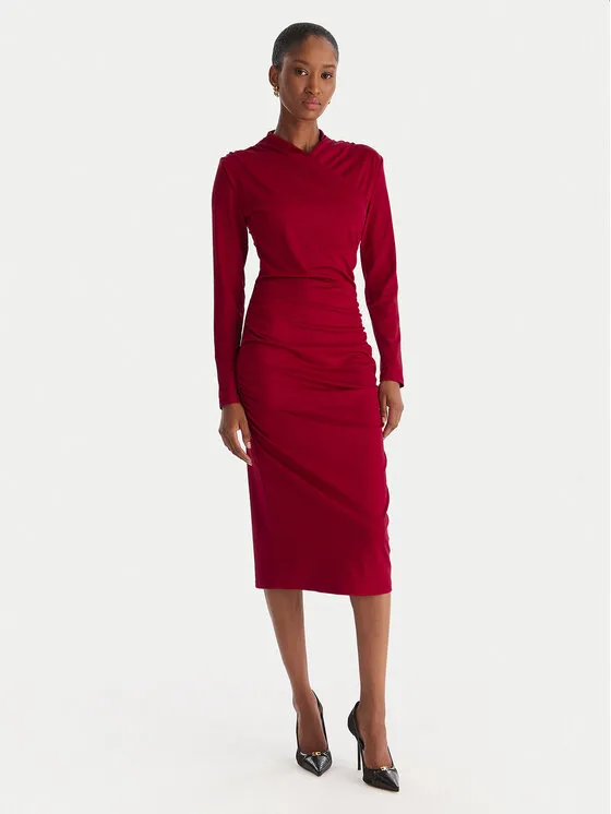 Coctailkleid · Rot · Midi