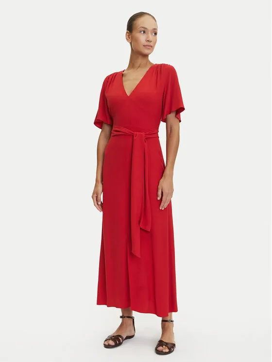 Coctailkleid · Rot · Midi