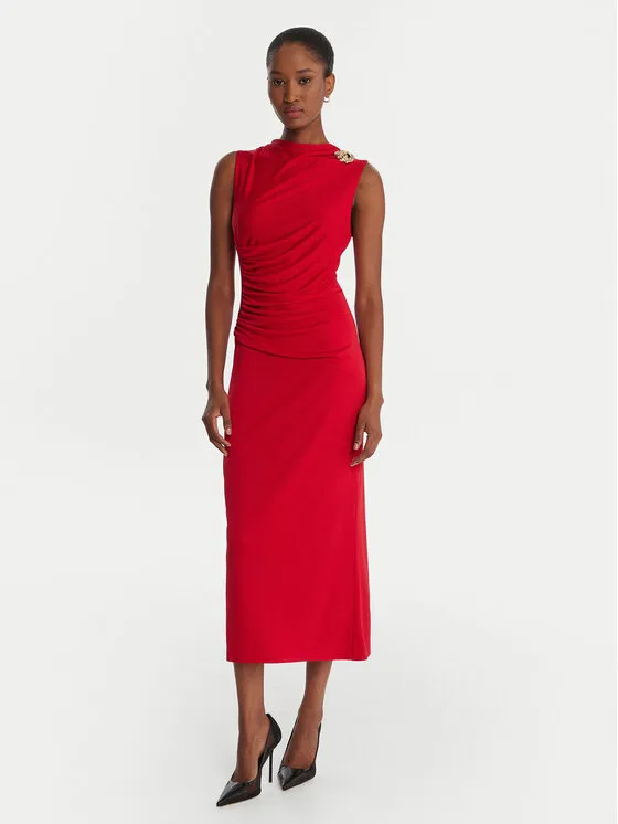 Coctailkleid · Rot · Midi