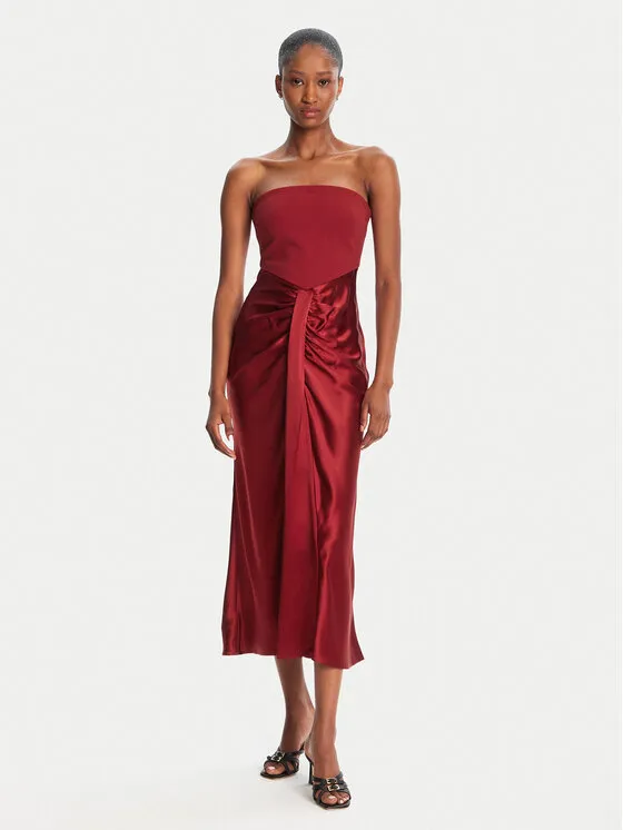 Coctailkleid · Rot · Midi