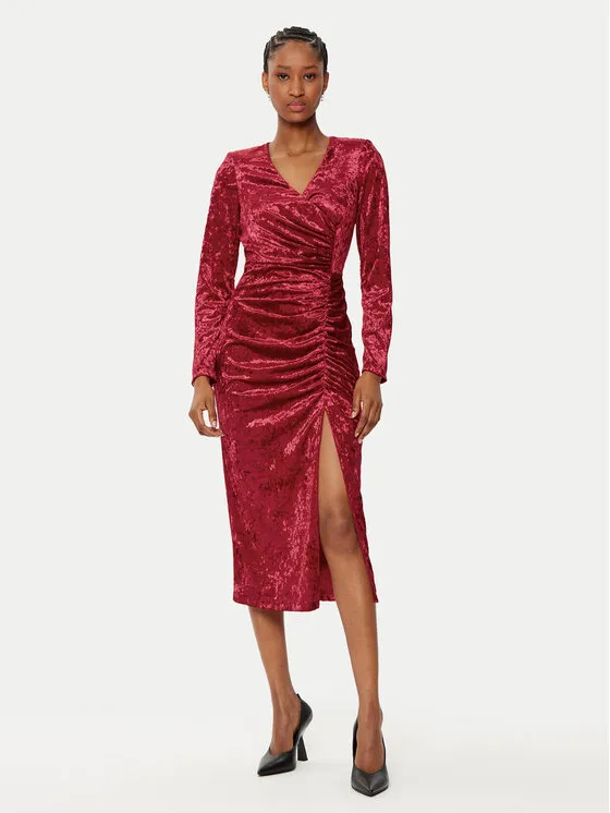 Coctailkleid · Rot · Midi