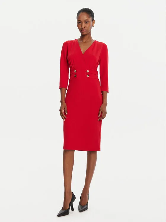 Coctailkleid · Rot · Midi