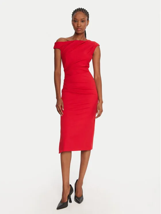 Coctailkleid · Rot · Midi