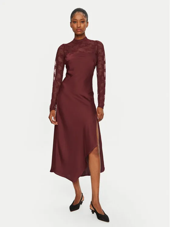 Coctailkleid · Rot · Midi