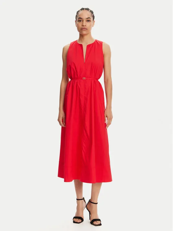 Coctailkleid · Rot · Midi