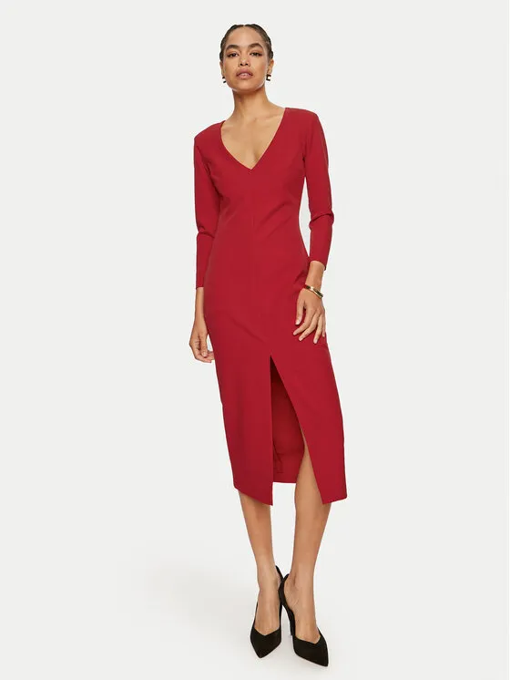 Coctailkleid · Rot · Midi