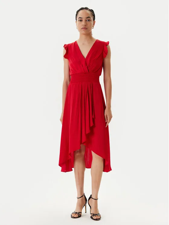 Coctailkleid · Rot · Midi