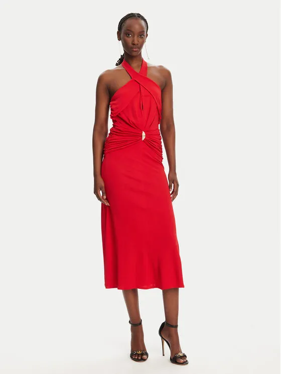 Coctailkleid · Rot · Midi