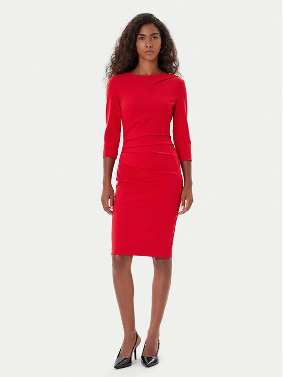 Coctailkleid · Rot · Midi